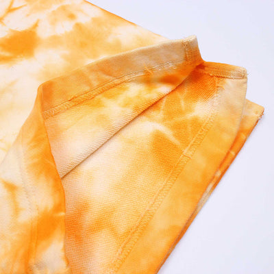 Men Yellow Summer Tie & Dye Shorts