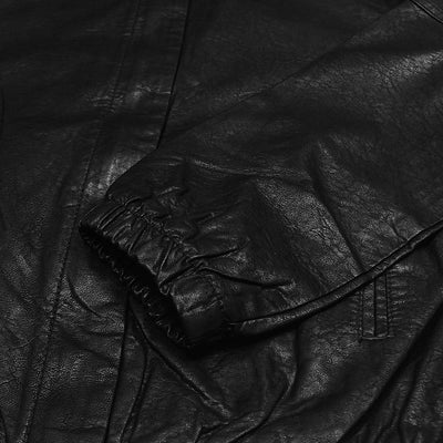 Ladies Winter Black Leather Jacket