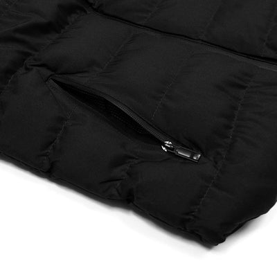 Men's Sleeveless Black Hooded Puffer Jacket