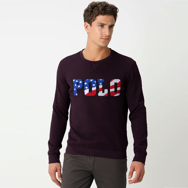 Men Magic fleece-appliqued Maroon sweatshirt - The Original Wears