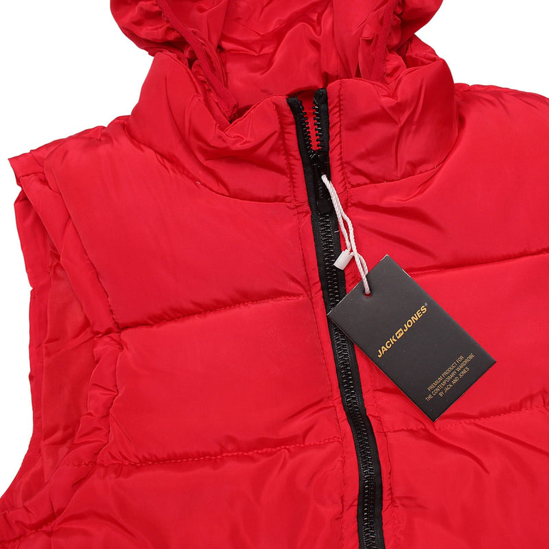 Men Winter Red Puffer Jacket