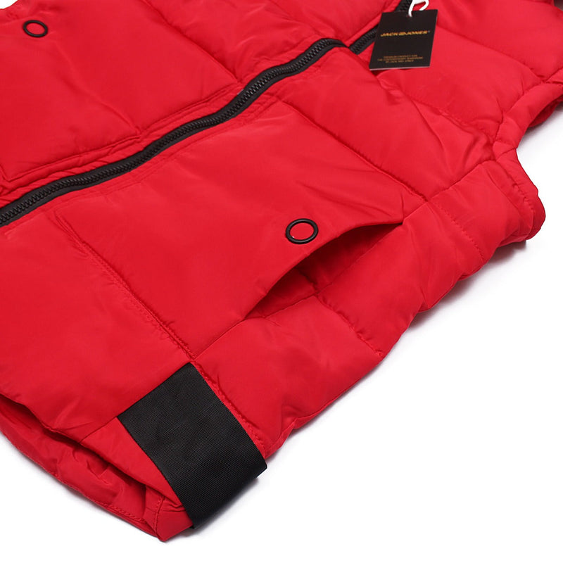 Men Winter Red Puffer Jacket