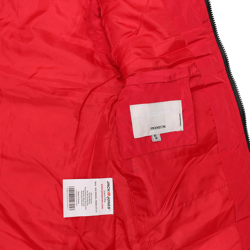 Men Winter Red Puffer Jacket